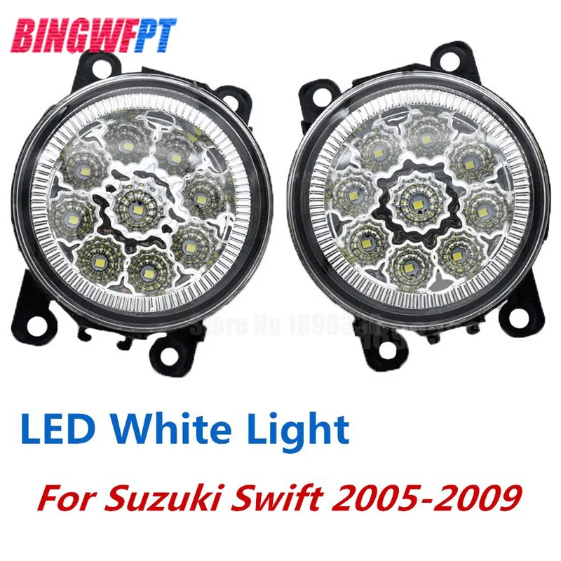

1Pair High Quality fog light For Suzuki Swift 2005 2006 2007 2008 2009 LED light Fog Lamp white yellow light