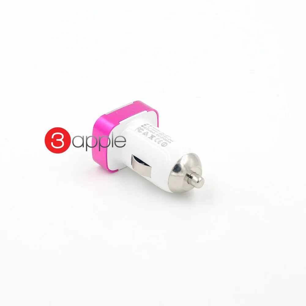 2.1A Carregador For LG iphone sansung galaxy s5 S4 S3 xiaomi red rice HTC Nokia Huawei Lenovo k900 Cargador mini USB Car Charger  Compatible with for iphone 4 5 Samsung S4 S3 Motorola HTC LG Nokia Hua