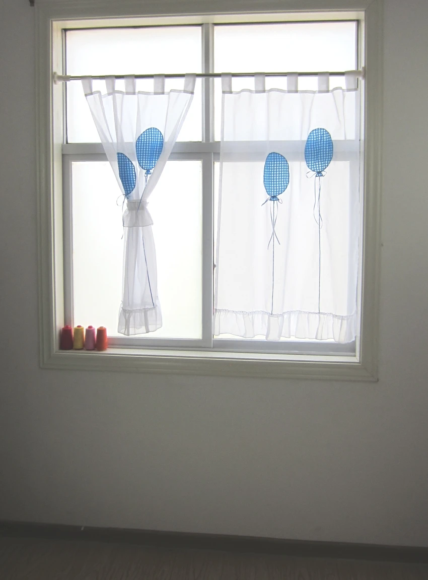 Balloon Style Tab Top Flouncing Bottom Good Quality Sheer Voile