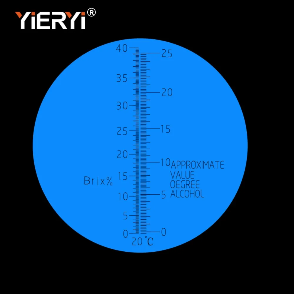 Yieryi ручной 0~ 40% БРИКС 0~ 25% спиртового сусла Удельный гравитационный измеритель пивного сока тестер для вина с пластиковой коробкой