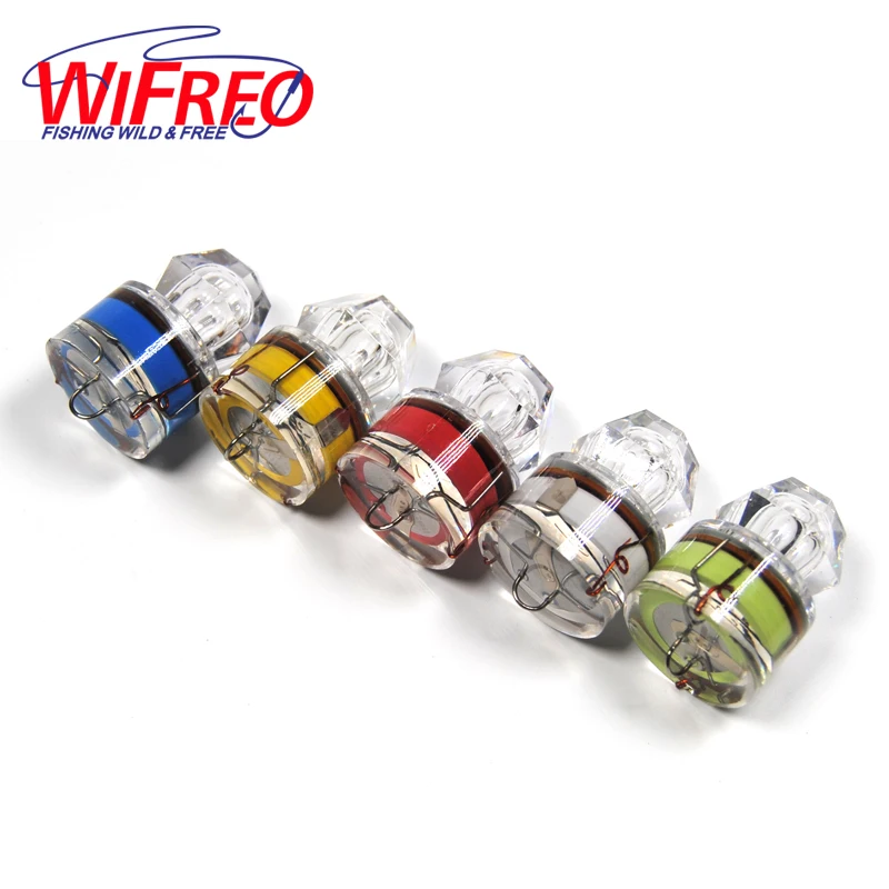 

[4 PCS] High Pressure Fish Squid Gethering Light Mini Under Water Fish Attracking Flash light Lures Red Yellow Blue Green White