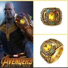 Мстители: Infinity WarThanos Infinity Gauntlet power Косплей кольцо из сплава ювелирные изделия реквизит