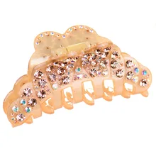 Ацетатные стразы, Когти для волос, заколки для волос для девочек, заколка-краб, женские аксессуары для волос, роскошный акриловый Краб для волос для девочек