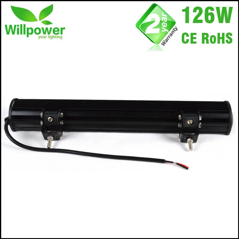  FREE TAX 12v dual rows led driving light IP67 waterproof work light 126W 20 inch offroad car led li