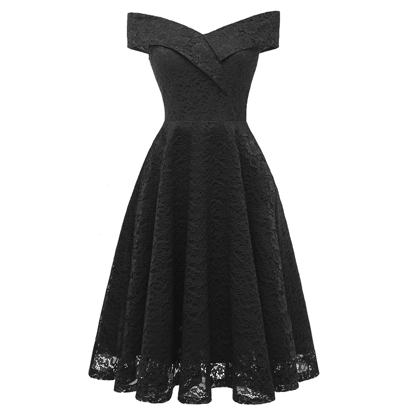 

Women Dress Wedding Summer Off shoulder Fashion Party Solid Cocktail Pleated Dress