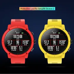 PC защитный чехол для Xiaomi Huami Amazfit Stratos 2 2 s смарт-часы Чехол сплошная защита Чехлы красочные часы Чехол