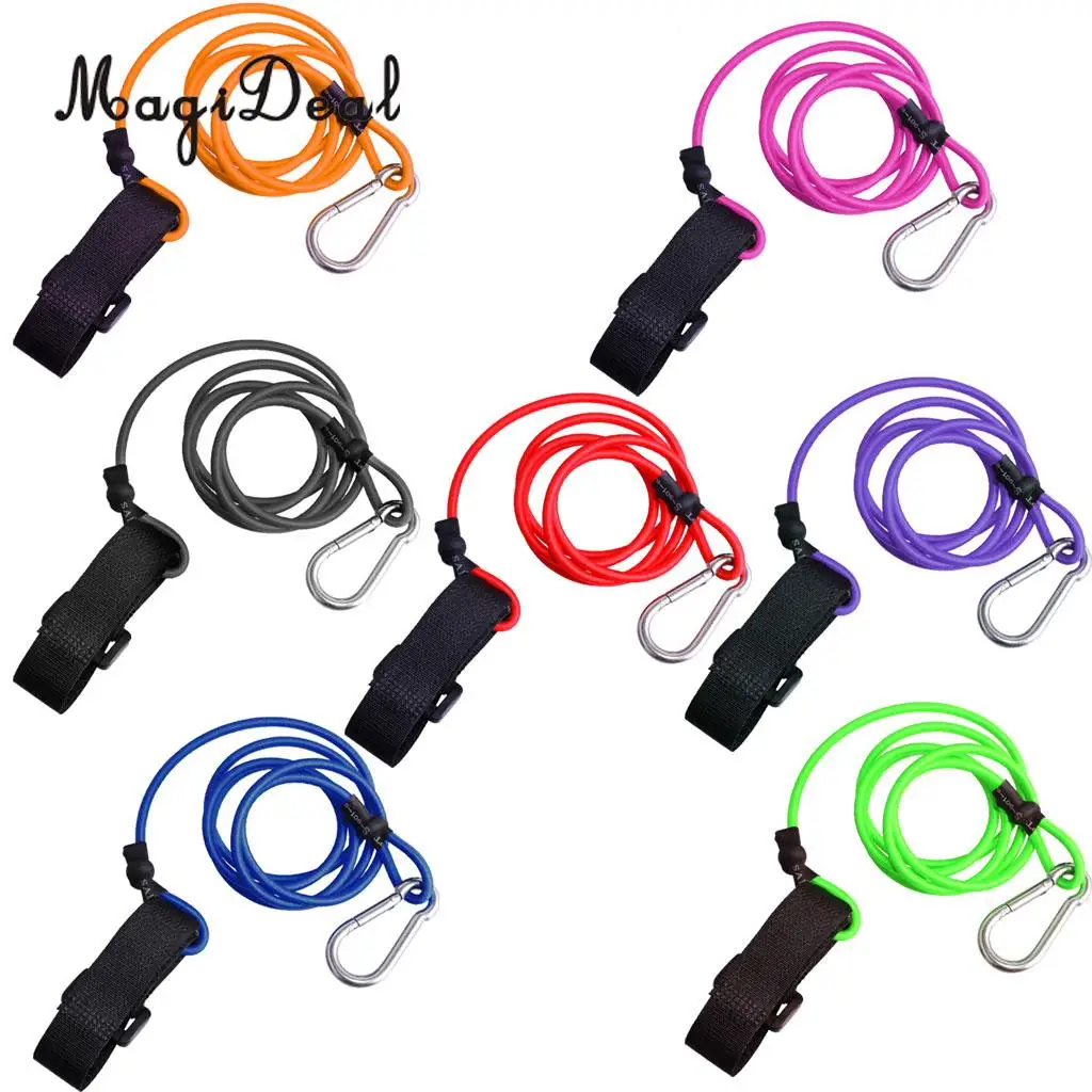 Elastic Kayak Canoe Safety Leash Fishing Rod Lanyard Paddle Leash for Kayaking Canoeing Rafting Inflatable Boat Accessories