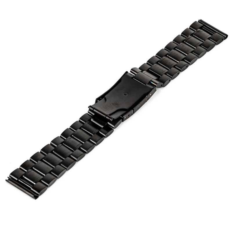 Luxury Gold Silver Black Watch Band 18/20/22/24 Stainless Steel Strap Steel Buckle Wrist WatchBand Vintage Watches Accessories