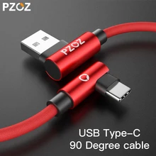 PZOZ USB Type C 90 Degree Fast Charging usb c cable L Type c 3 1