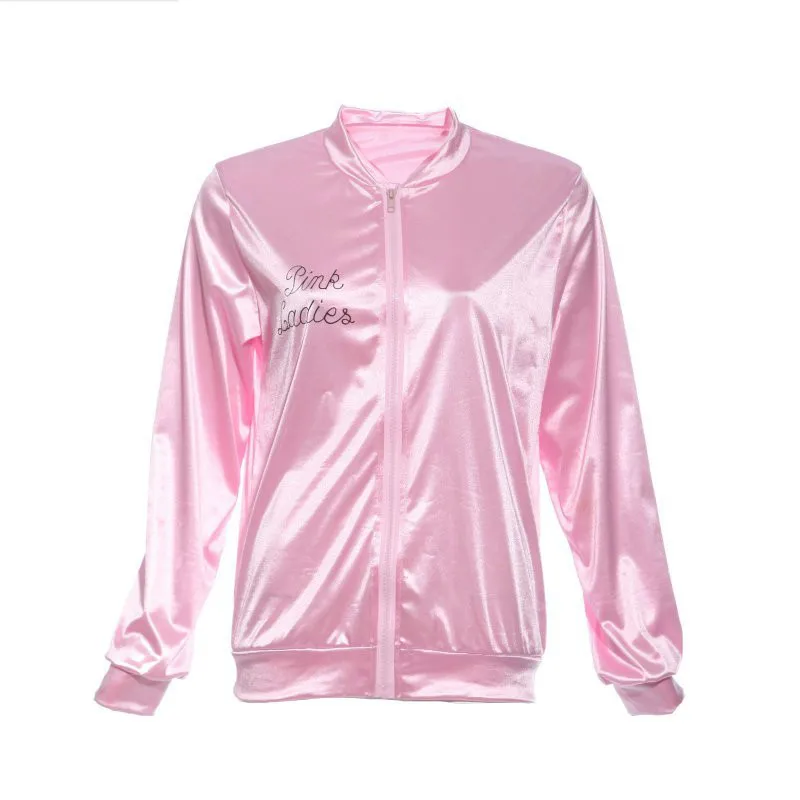 Хэллоуин розовый Леди Ретро куртка Для женщин s фантазии смазки Костюм Чирлидера пальто женский фестиваль Женская одежда