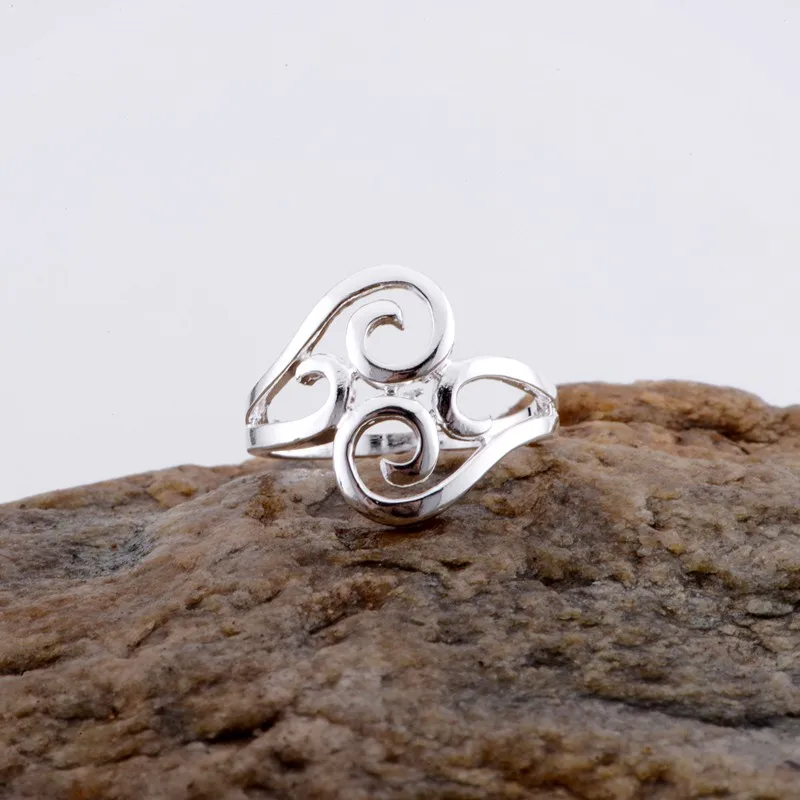 

shiny circular Wholesale silver plated ring 925 Fashion jewelry Silver Ring 925sterling-silver QVWDKHPA