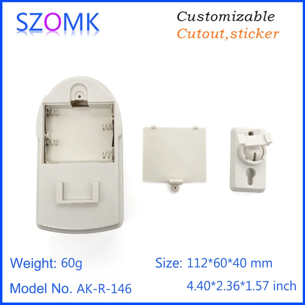 szomk new PIR motion plastic enclosure for electronics plastic junction housing with bracket plastic instrument housing PIR sensor casing (10)