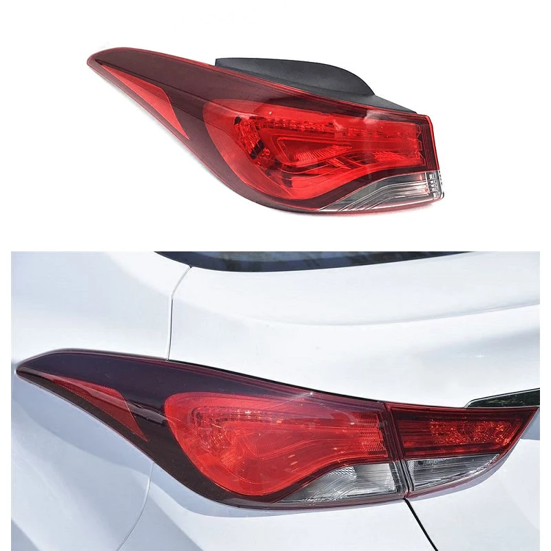 Автомобильный Стайлинг для hyundai Elantra внешние задние фонари для Elantra задний фонарь лампа DRL+ тормоз+ Парк+ сигнал