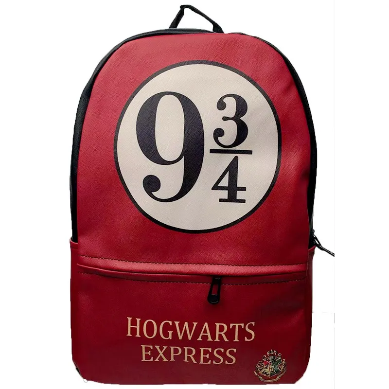 

17' HARRI POTTER HOGWARTS BACKPACK School Bags Bookbag Unisex Leather PU Laptop Backpacks Shoulder Travel Bags