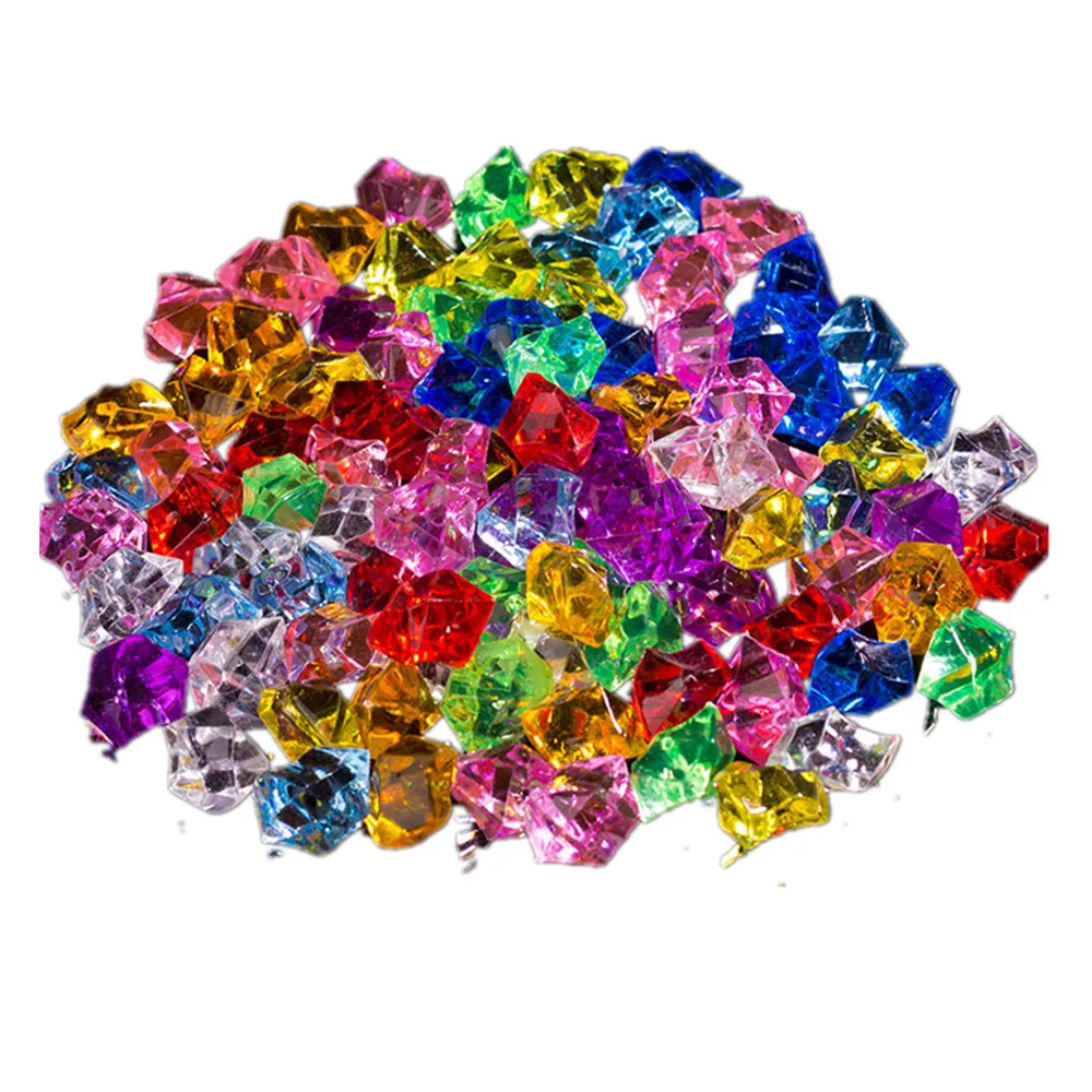 50PCs/Lot 1.4*1.1cm Small Aquarium Acrylic Stones Decoration Glass