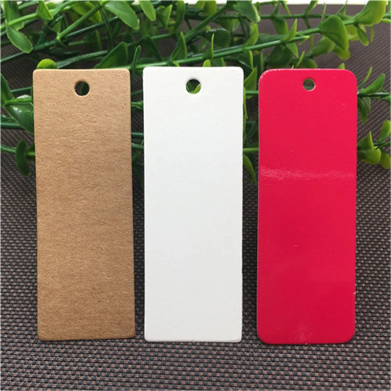 DIY Blank Paper Card Tags Labels Printed Craft Work Multiple Colors For  Birthday Wedding Bag Pack Tag Wholesale Accept Custom