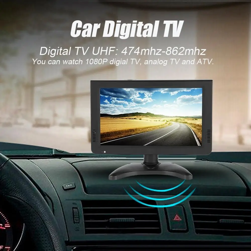 LEADSTAR 10 дюймов HD Портативный ТВ DVB-T2 ATSC цифровой аналоговый телевизор мини маленький автомобильный тв Поддержка MP4 AC3 HDMI монитор для PS4