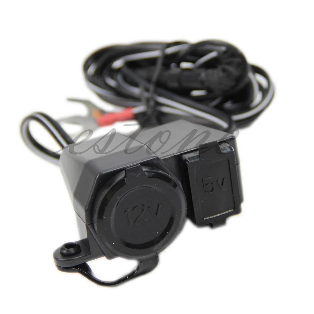 12 В USB прикуриватель порт питания Интегральная розетка для мотоцикла