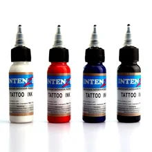 30 мл набор чернил татуировки Постоянный макияж с микроволокном поставки татуировки пигмент набор 4 шт Косметическая краска для татуажа для тела искусства