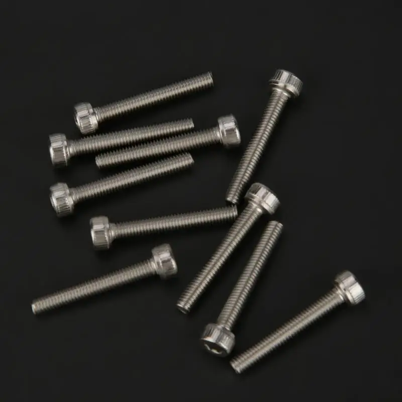 135 шт./лот M2.5/M3/M4/M5/M6/M8 винты с шестигранной головкой из нержавеющей стали 304