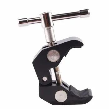 

High Quality Rotary Arm Crab Claw Clamp Tongs Pliers Clip Bracket for Photo Studio Flash Lights Stand Boom Tripod Monopod