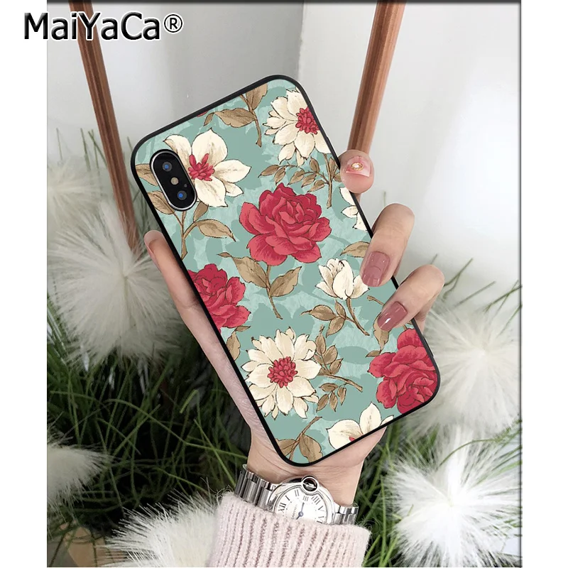 Bright Rose Peony Palm Leaves