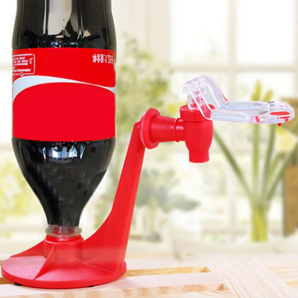 

Attractive Novelty Saver Soda Dispenser Bottle Coke Upside Down Drinking Water Dispense Machine Home Bar Gadget Party Hot