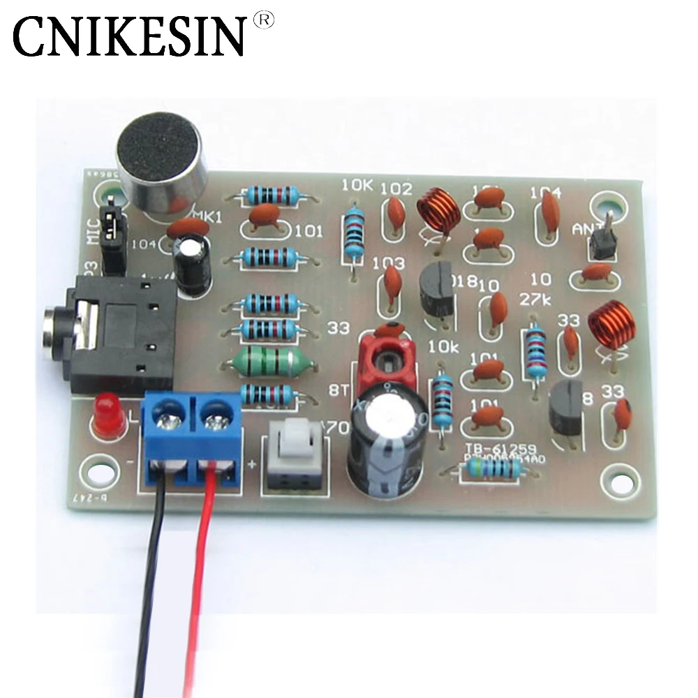 CNIKESIN DIY FM radio transmitter MP3 transmitter + wireless microphone