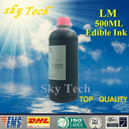 500ML LM Edible ink suit for Epson & Canon etc printer , Light Magenta Food Ink , cake ink, candy paper ink 500ML LM Edible ink suit for Epson & Canon etc printer , Light Magenta Food Ink , cake ink, candy paper ink