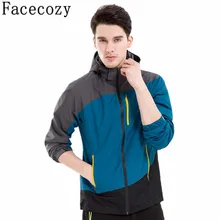 Мужская осенняя и весенняя уличная куртка с капюшоном для кемпинга и пешего туризма, тонкая мужская куртка на молнии в стиле пэчворк, ветрозащитная одежда для скалолазания и охоты