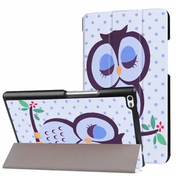 

Case for Lenovo Tab 4 8 TB-8504F/8504N Cover Slim Painted Flip Stand PU Leather Case for Lenovo Tab4 Tab 4 8.0 inch Tablet+Gifts