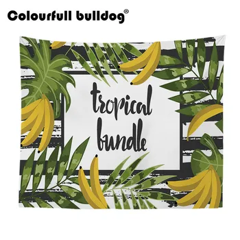 

Tropical Plants Fruit Leaf Tapestries Wall Hanging Star Geometry Cactus Mountain Farmhouse Home Decoration Bedspreads 150 Woven