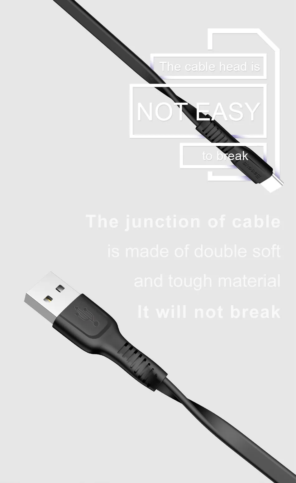 Baseus USB кабель для iPhone XS Max XR X 8 Быстрая зарядка зарядное устройство USB-C Шнур Micro usb type C кабель для Android мобильного телефона