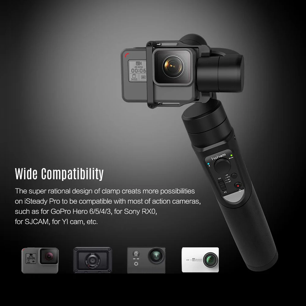 Hohem iSteady Pro 3-осевой ручной карданный стабилизатор для GoPro Hero 6 5 4 3 стабилизатор стабилизирующий для sony RX0 для Xiaomi YI SJCAM