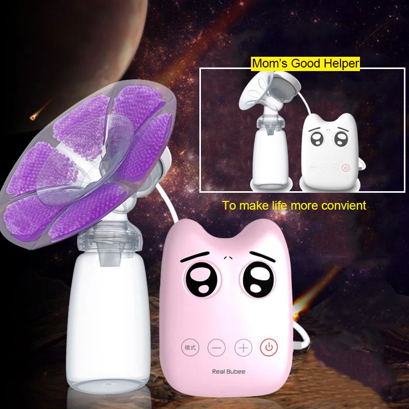 

Real Bubee DIY Intelligent USB Electric Breast Pumps Baby BPA Free Milk Extractor Suckers Double Breast Pump With Milk Bottle