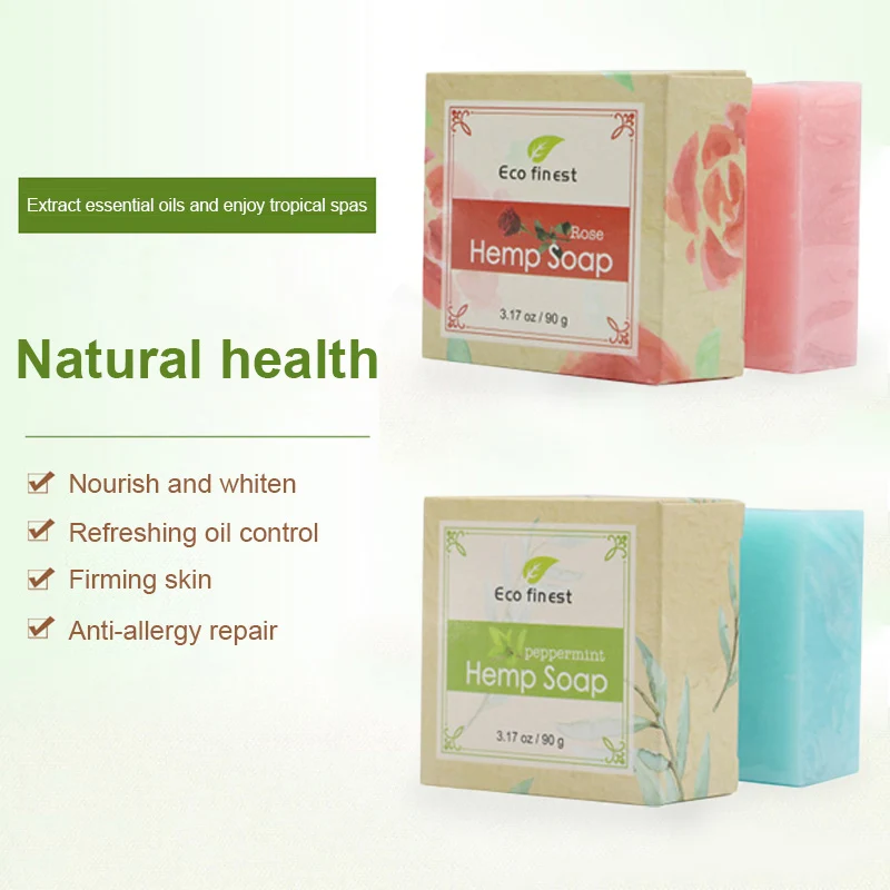 6 Pcs Handmade Hemp Oil Soap Skin Care Revitalizing Scent with Tea Tree Rose Lavender KG66 6 Pcs Handmade Hemp Oil Soap Skin Care Revitalizing Scent with Tea Tree Rose Lavender KG66