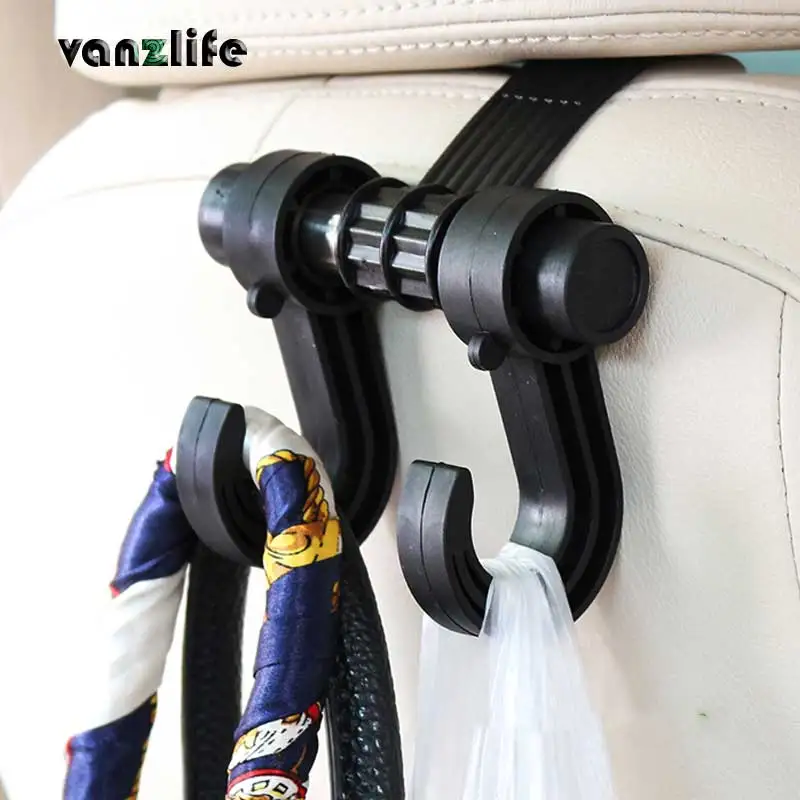vanzlife quality utility vehicle backseat hook plastic shopping bags hooks durable car seat