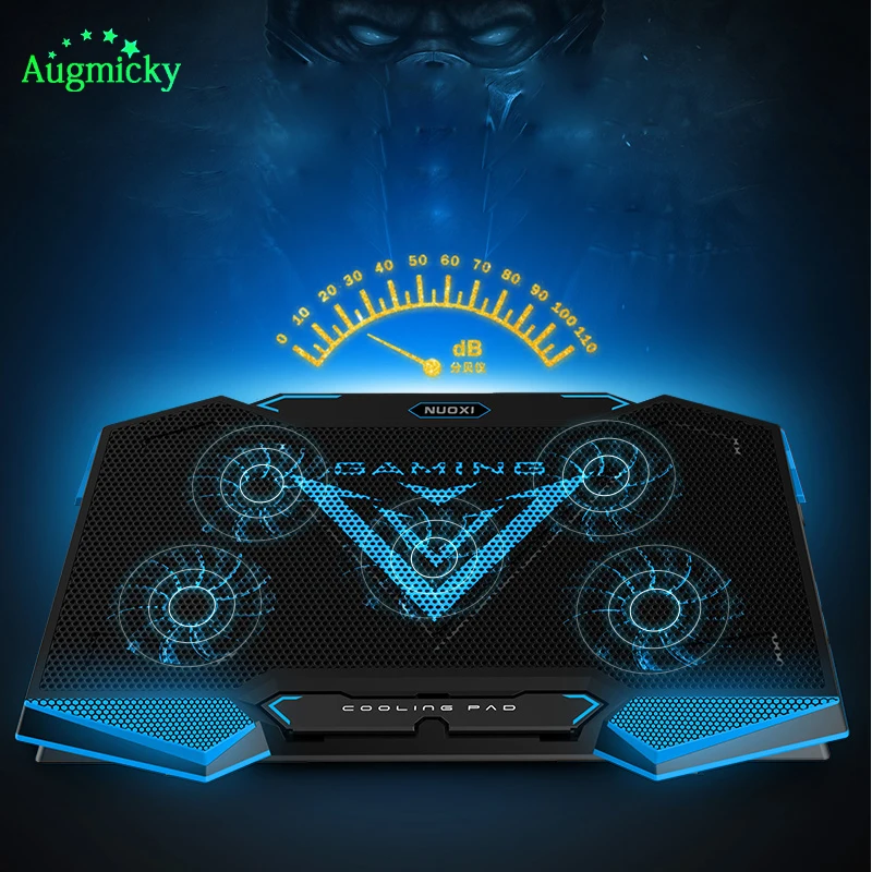 2018 New Notebook PC Cooler Laptop Cooling Pad Stand Air Cooled 5 Fans USB Ergonomics Adjustable Holder for 12-17 inch Laptop 2018 New Notebook PC Cooler Laptop Cooling Pad Stand Air Cooled 5 Fans USB Ergonomics Adjustable Holder for 12-17 inch Laptop