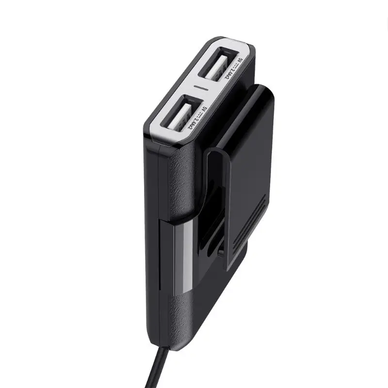 USB QC 3,0 автомобильный прикуриватель 4 USB зарядное устройство разветвитель зарядки адаптер питания для спинки сиденья мобильного телефона держатель зарядного устройства