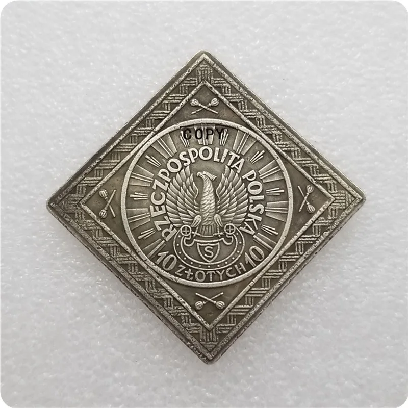 1934 Польша 10 Zlotych имитация монеты