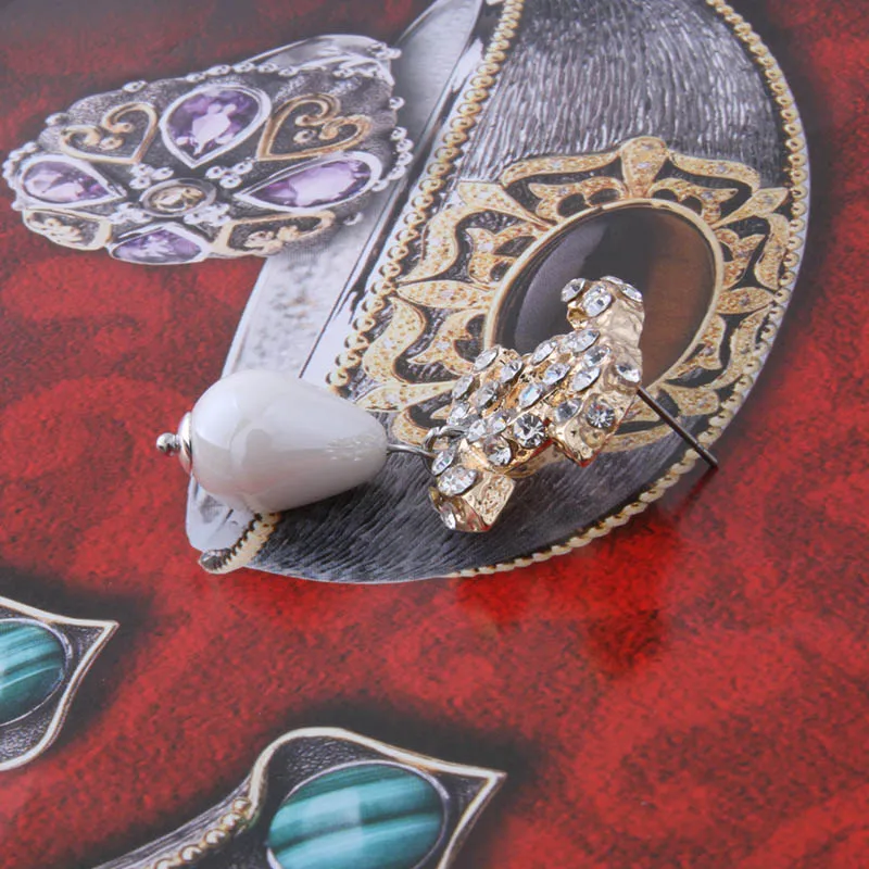 

letter earrings Women's zinc alloy popular bright brand letters rhinestone earrings korean earrings