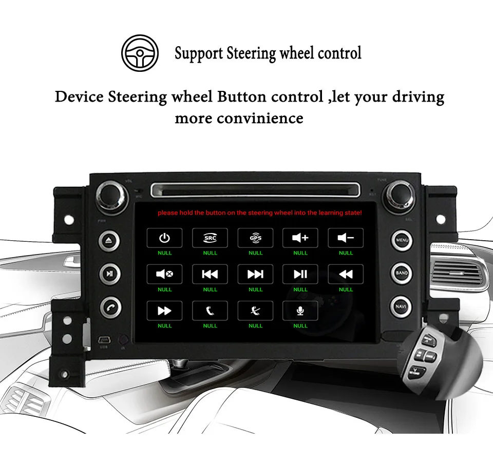 Sale Android 9.0 4+64G Octa Core Car DVD player for Suzuki Grand Vitara 2006-2013 Wifi 3/4G GPS BT Radio 4GB RAM Navigation Head Unit 5