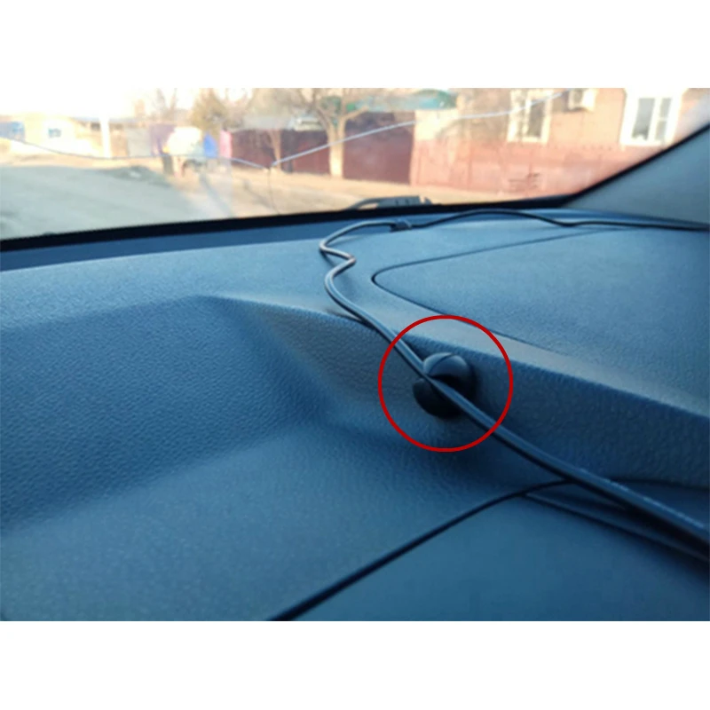 

High Quality Car Cable Clips Self-adhesive Round Wire Tie Cable Mount Clamp Clip Tie Auto Computer Data Line Auto Fastener Clip