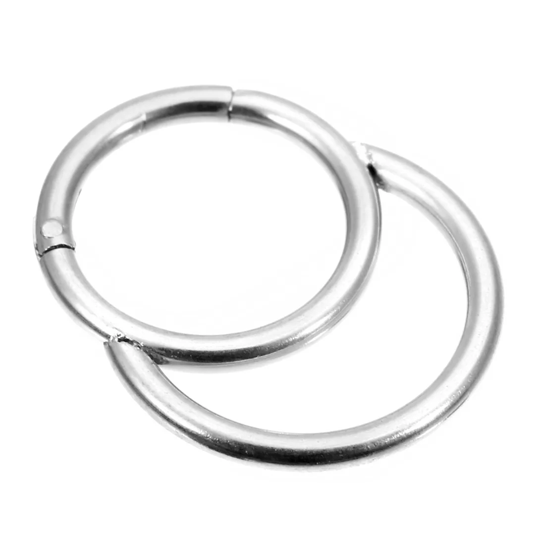 1pcs Punk Style Women Men Charm Double Hoop Surgical Steel Nose Ring Stud Lip Ear Tragus Vintage Body Piercing Jewelry Shellhard
