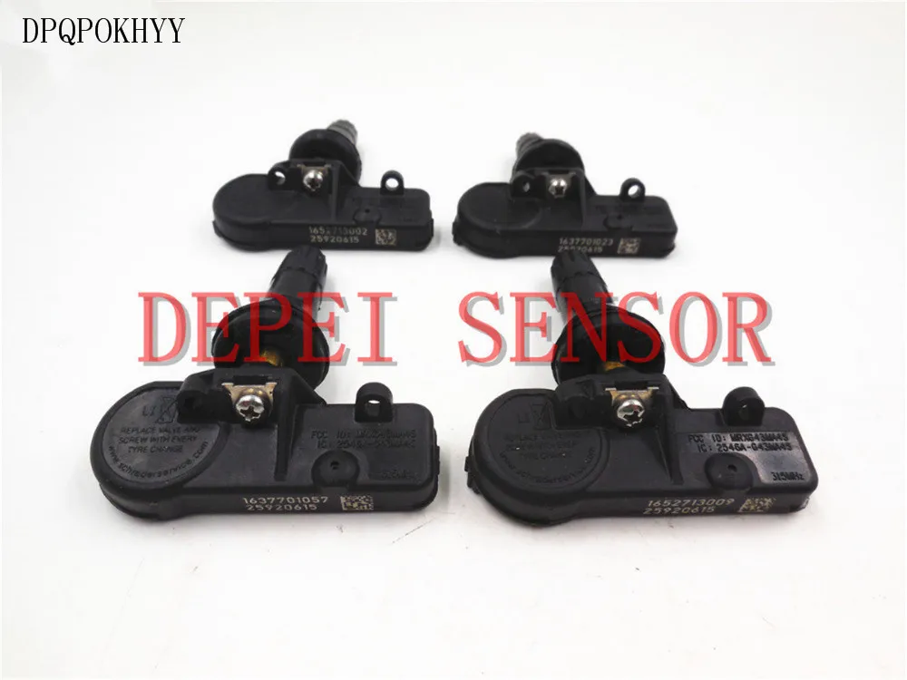 Набор из 4 датчиков давления в шинах DPQPOKHYY для Buick Cadillac Chevy GMC Pontiac TPMS OEM 25920615 |