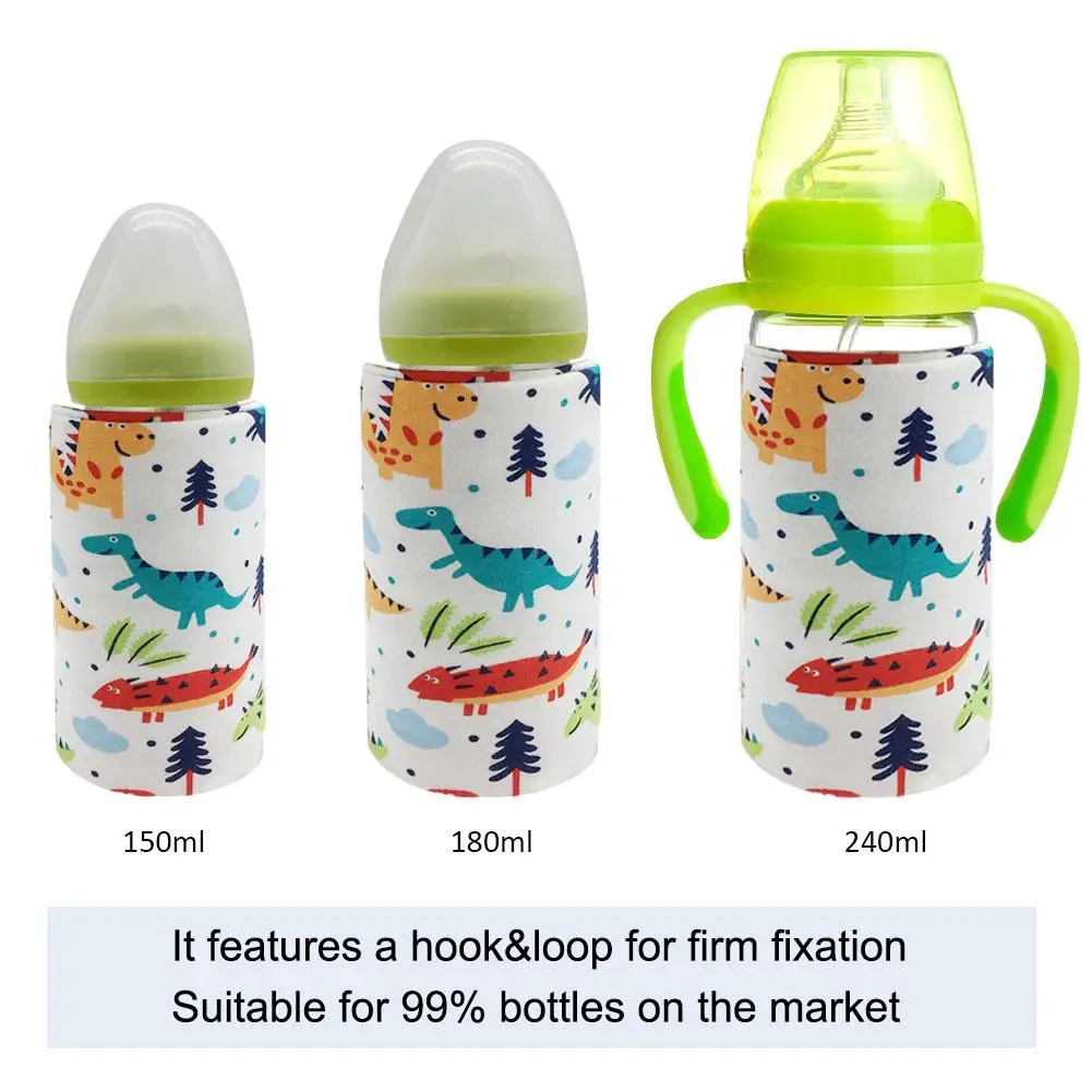 1PC USB Baby Bottle Warmer Portable Milk Travel Cup Warmer Heater Infant Feeding Bottle Bag Storage Cover Insulation Thermostat