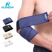 ALBREDA, 1 шт., 70 см* 7,5 см, эластичный нейлоновый налокотник, бандаж для баскетбола, тенниса, спорта, защитный бандаж, предотвращающий растяжение локтя, поддерживающий коврик