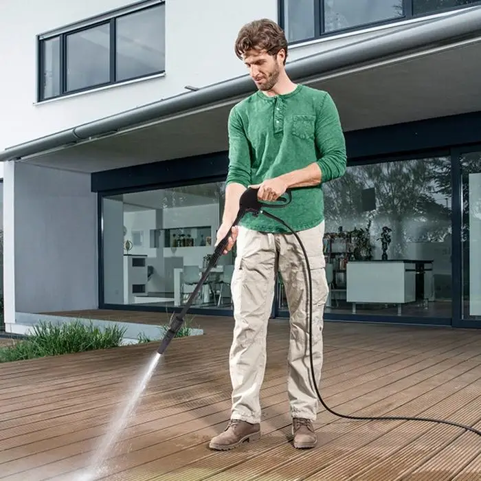 

US Stock Powerful 1800W 2200PSI 1.7GPM Electric High Pressure Washer Cleaner Machine With Power Hose Gun Turbo Wand 5 Interch