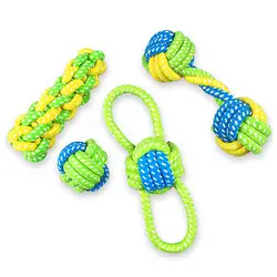 Различной формы веревка игрушка игрушки для собак жевательная игрушка для собак зубочистка открытый тренинг весело играть зеленая