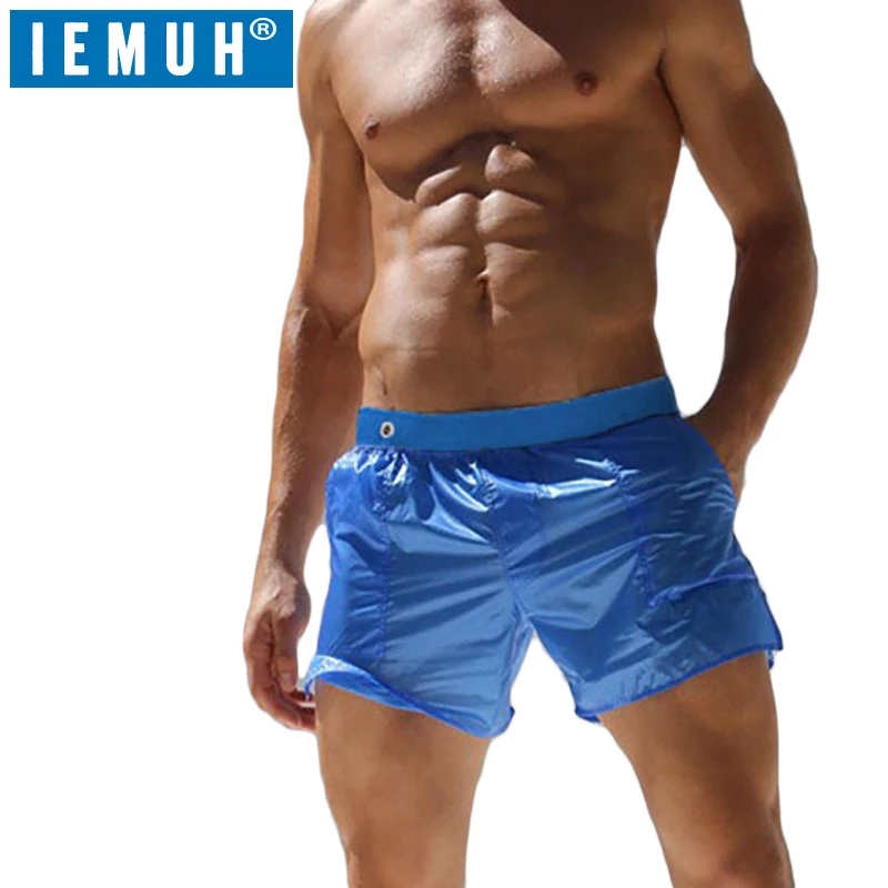

IEMUH Brand Summer Swimwear Men Shorts Swimsuits Swim Trunks Boxer Man Breathable Briefs Surf Board Sunga Swim Suits Beach Short